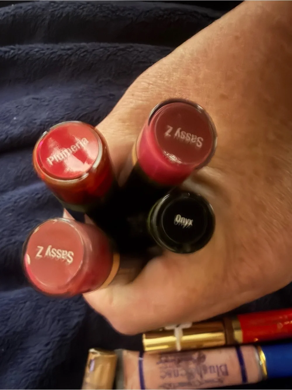 LipSense Multi-Pack Lip Gloss & Balm Set in Pink, Red, Blue, Purple, Gold